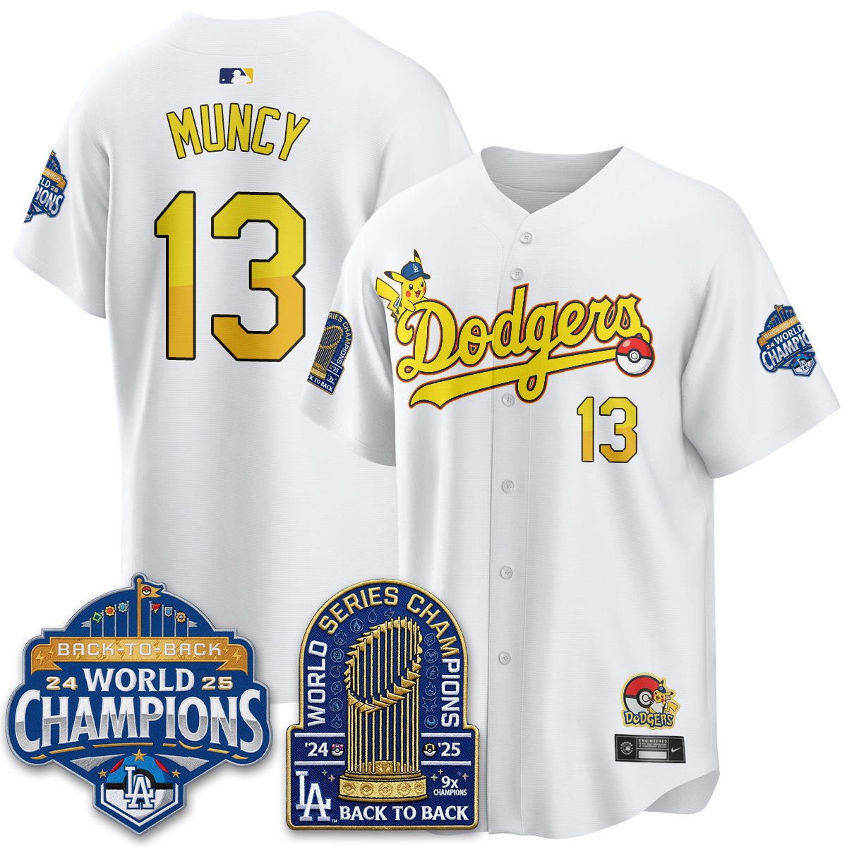 Los Angeles Dodgers x PKM 2026 Vapor Jersey - Stitched