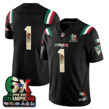 New England Patriots Mexico Edition Vapor Jersey - Stitched