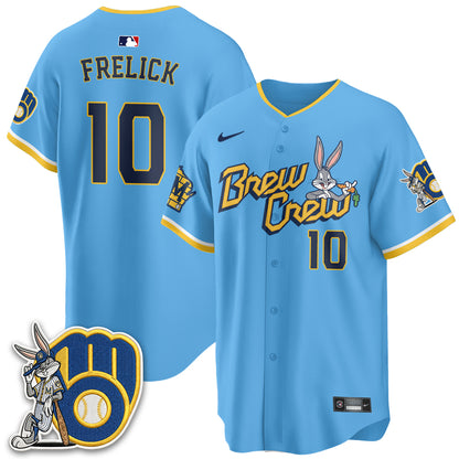 Milwaukee Brewers Bunny Edition Vapor Jersey - Stitched N1