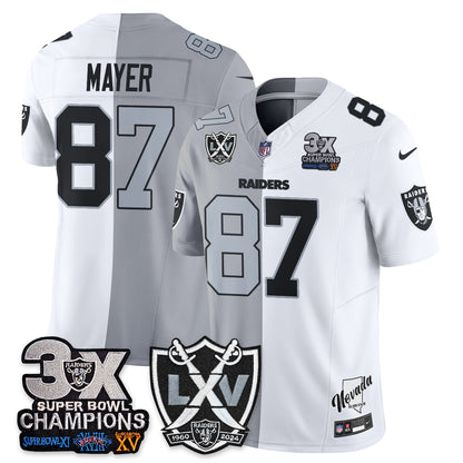 Las Vegas Raiders Split Edition Vapor Jersey V2- Stitched