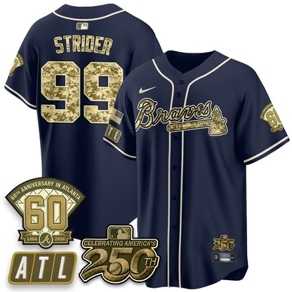 Atlanta Braves Armed Forces Day 2026 Vapor Limited Jersey - All Stitched