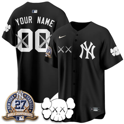 New York Yankees x KAWS Edition Vapor Custom Jersey - Stitched