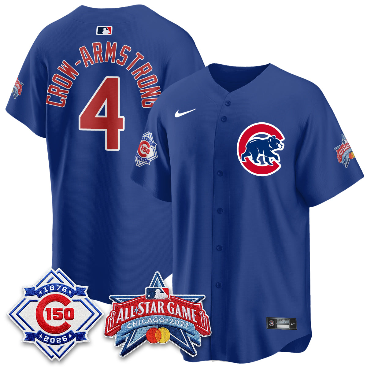 Chicago Cubs 2027 All Star Game Vapor Limited Blue Jersey - Stitched