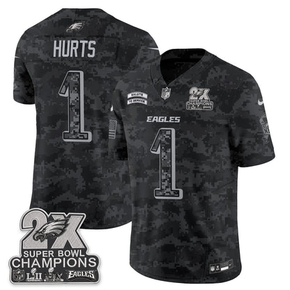 Philadelphia Eagles Salute to Service V2 Vapor Jersey - Stitched-NQD