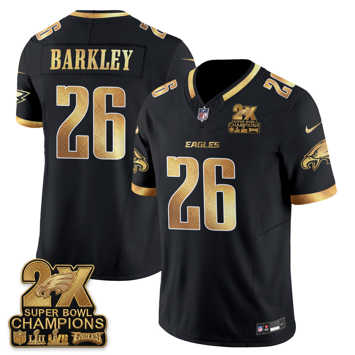 Philadelphia Eagles Fan Gear Vapor Jersey V3- Stitched