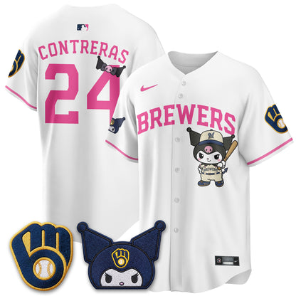 Milwaukee Brewers x  KRM Edition Vapor Jersey - Stitched