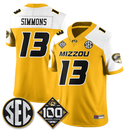 Missouri Tigers 100th Anniversary of Memorial Stadium Vapor Jersey - Stitched