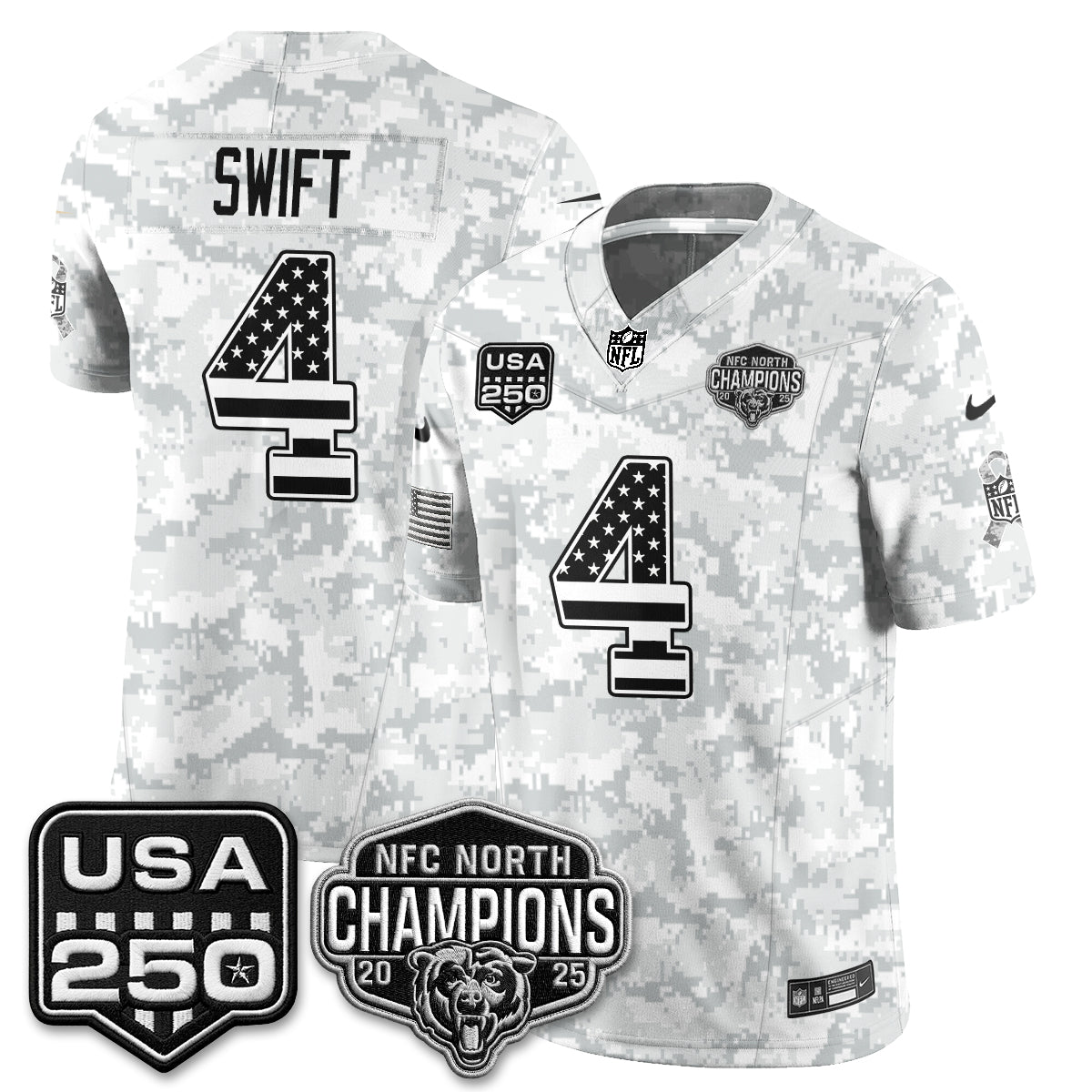 Chicago Bears 2026 Salute to Service Edition Vapor Jersey - Stitched (2)