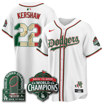 Los Angeles Dodgers x Mexico Style Vapor Jersey - Stitched