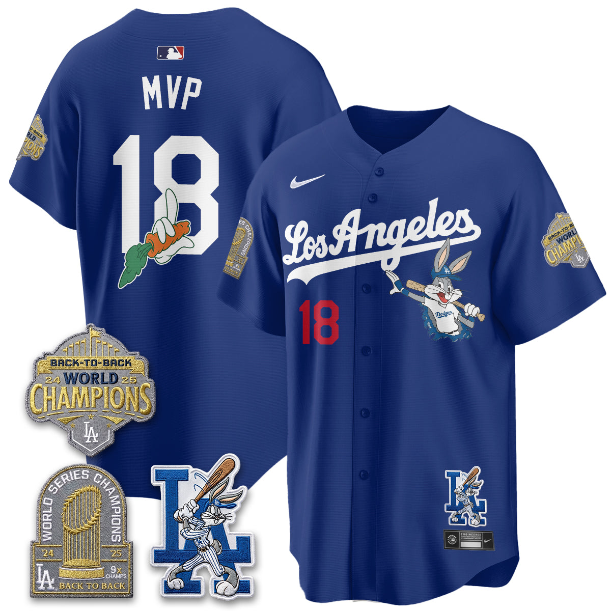 Los Angeles Dodgers Bunny Vapor Limited Jersey - All Stitched