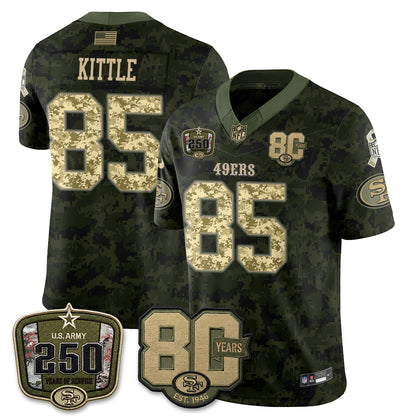 San Francisco 49ers 2026 Salute to Service Edition Vapor Jersey V2- Stitched-NQD