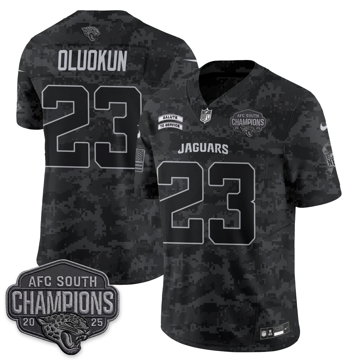 Jacksonville Jaguars 2026 Salute to Service V2 Vapor Jersey - Stitched