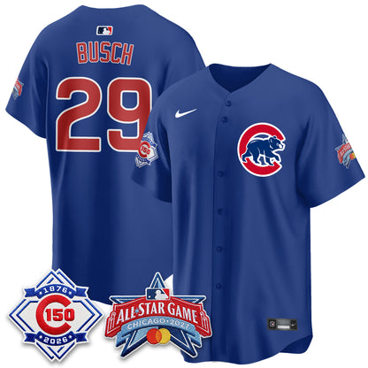 Chicago Cubs 2027 All Star Game Vapor Limited Blue Jersey - Stitched