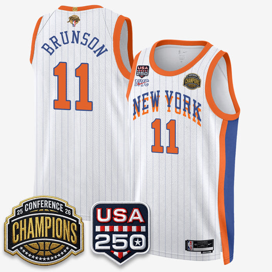 New York Knicks 2026 NBA Eastern Conference Champions City Edition Jersey V2- Stitched (2)