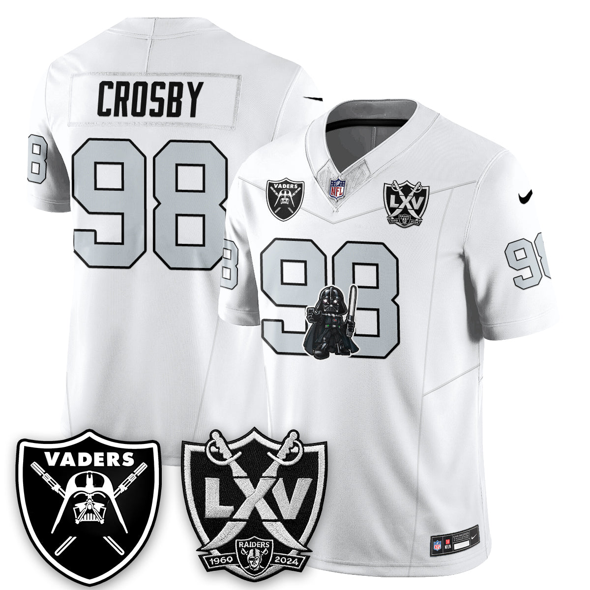 Las Vegas Raiders x Dark Lord Edition Vapor Jersey - Stitched