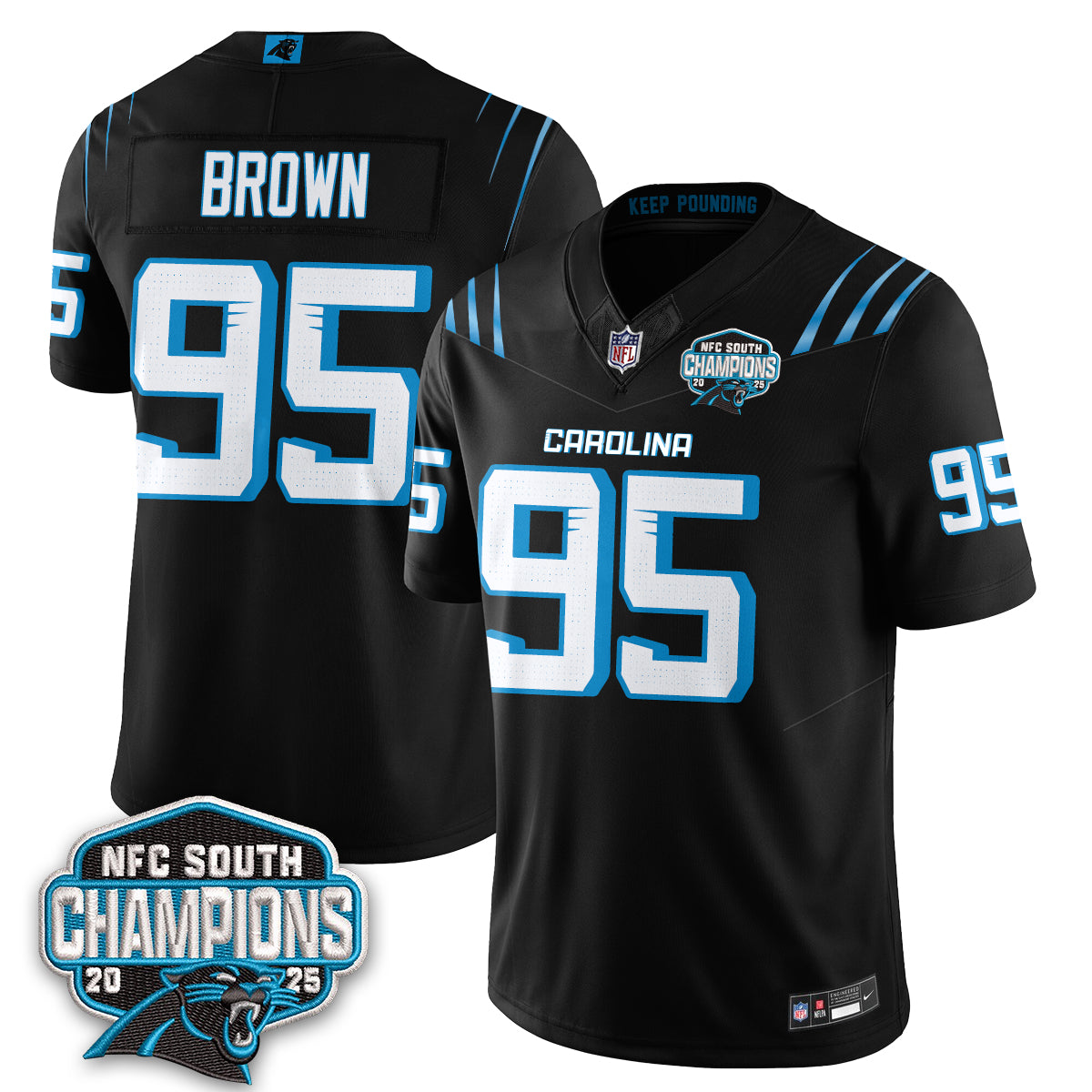 Carolina Panthers Fangear Edition Vapor Jersey - Stitched