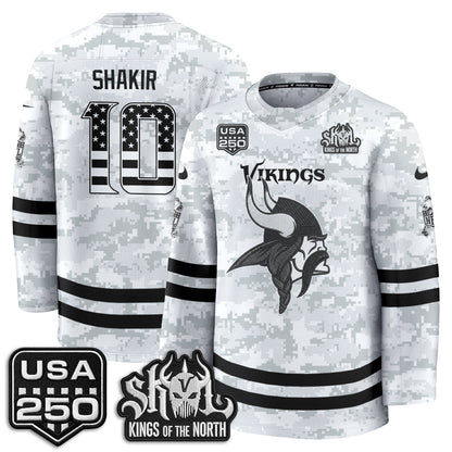 MIN 2026 Salute To Service Edition Hockey Jersey - Printed