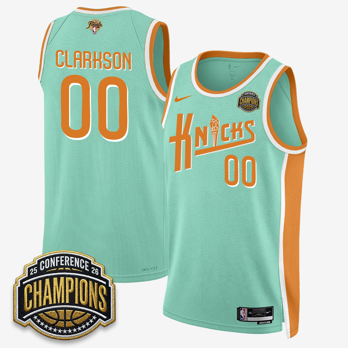New York Knicks 2026 Eastern Conference Champions Special Edition Jersey V2- Stitched