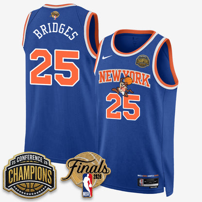 New York Knicks 2026 NBA Eastern Conference Champions x Looney Tunes Vapor Jersey V2- Stitched