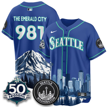 Seattle Mariners City Edition Vapor Jersey - Stitched