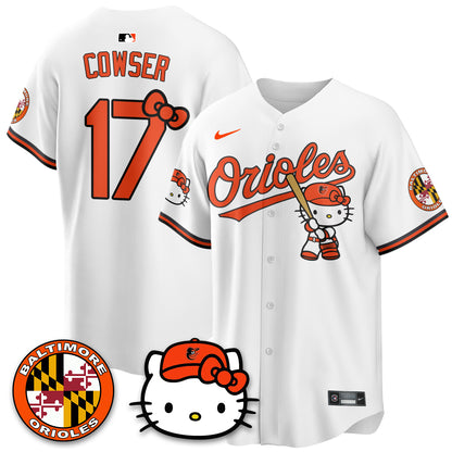 Baltimore Orioles x Meow Kitty Vapor Premier Limited Jersey - Stitched