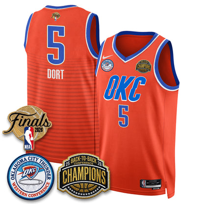 Oklahoma City Thunder 2026 NBA Western Conference Champions Vapor Jersey - Stitched