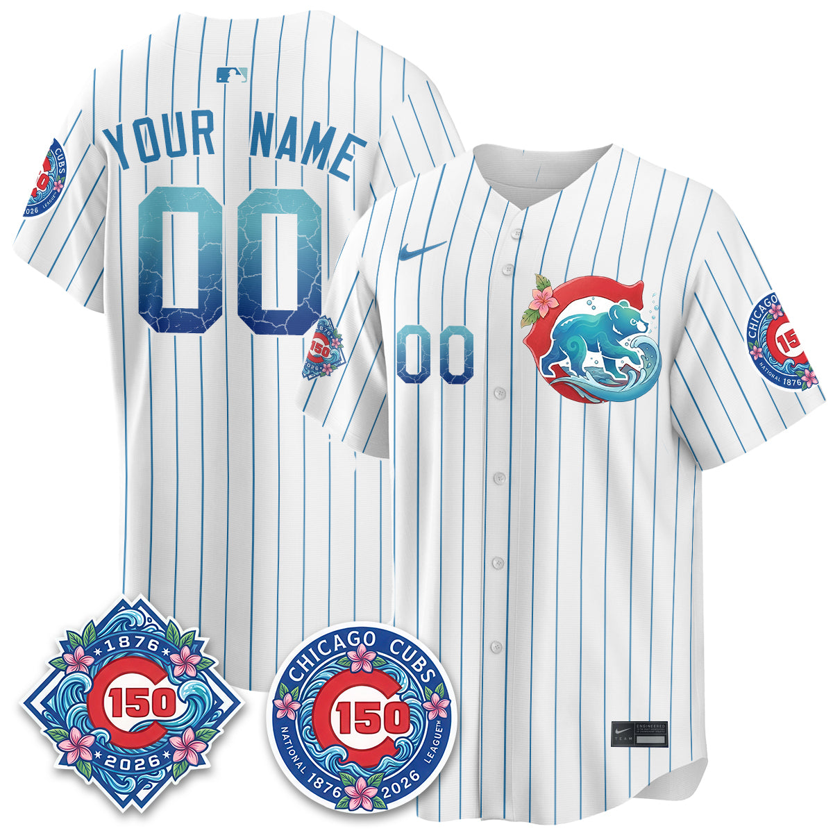 Chicago Cubs 2026 Aloha Spirit Vapor Limited Custom Jersey - Stitched