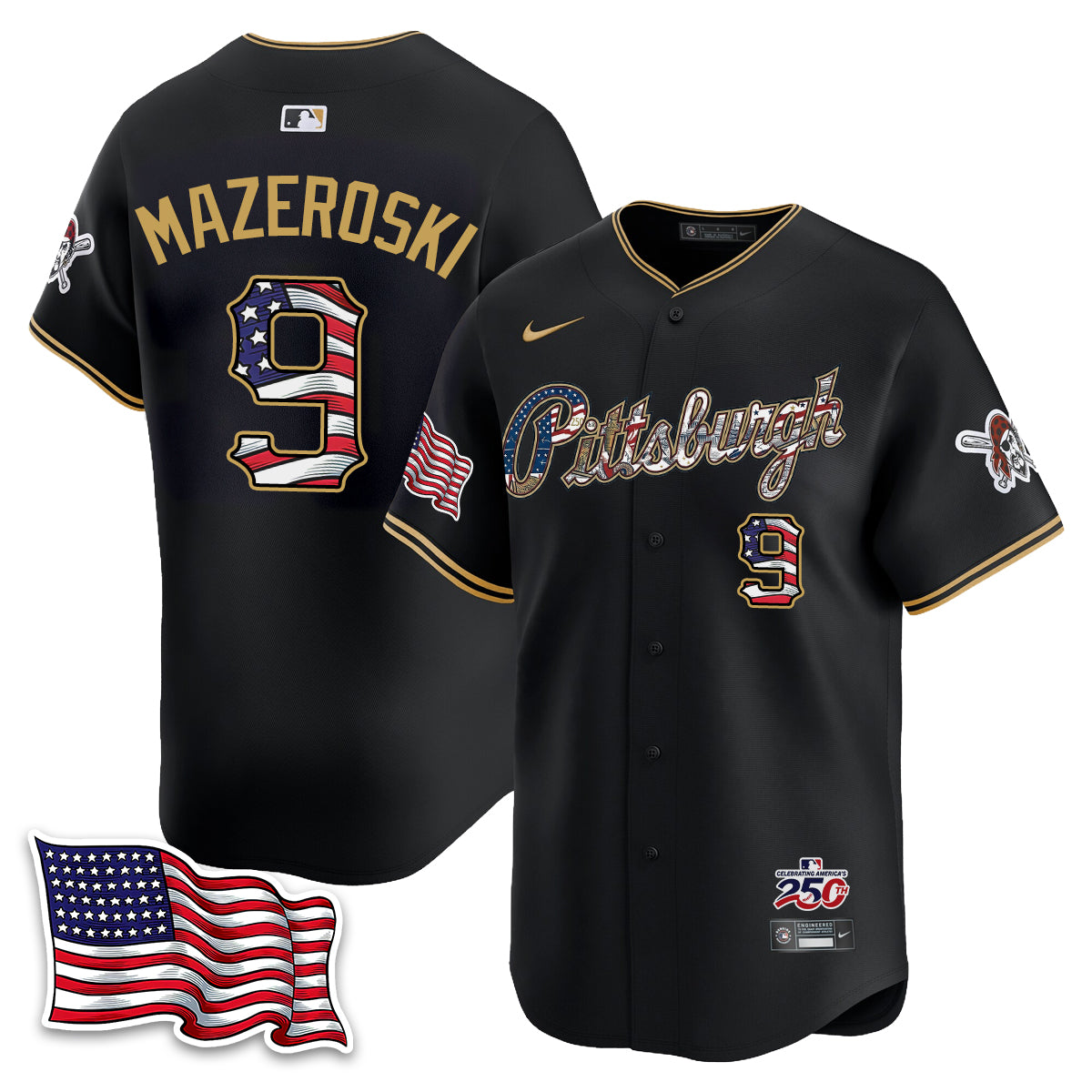 Pittsburgh Pirates 2026 Independence Day USA Vapor Limited Jersey - Stitched
