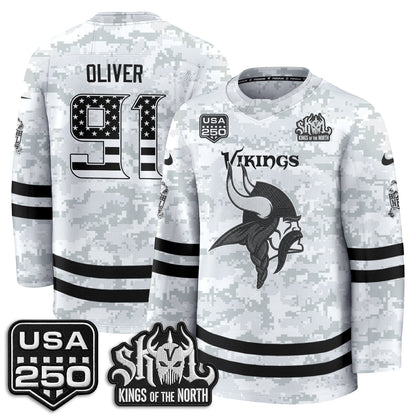 MIN 2026 Salute To Service Edition Hockey Jersey - Printed