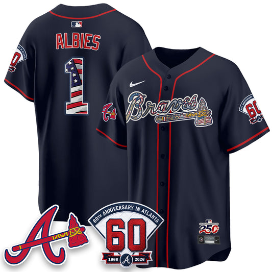 Atlanta Braves 2026 Independence Day USA Vapor Limited Jersey - Stitched