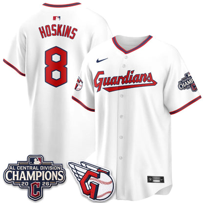 Cleveland Guardians 2026 AL Central Champs Vapor Jersey - Stitched