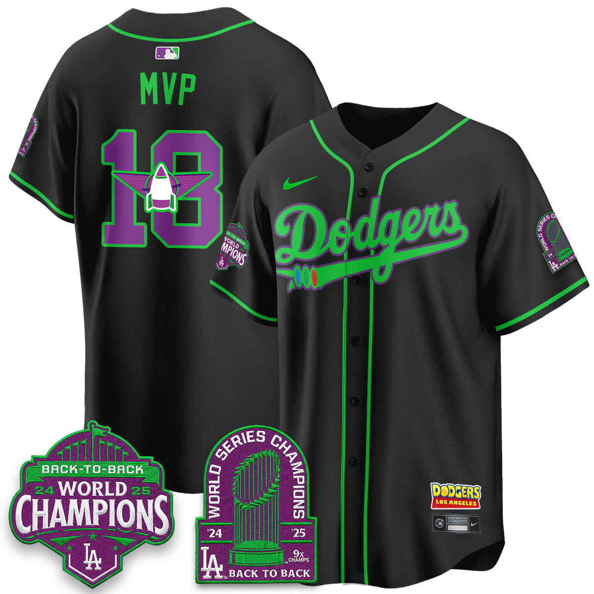 Los Angeles Dodgers 2026 Space Ranger Vapor Limited Jersey - Stitched