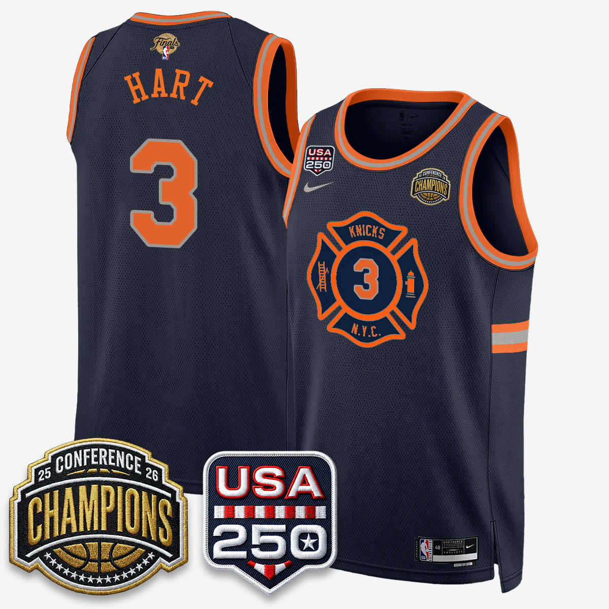 New York Knicks 2026 NBA Eastern Conference Champions City Edition Jersey - Stitched