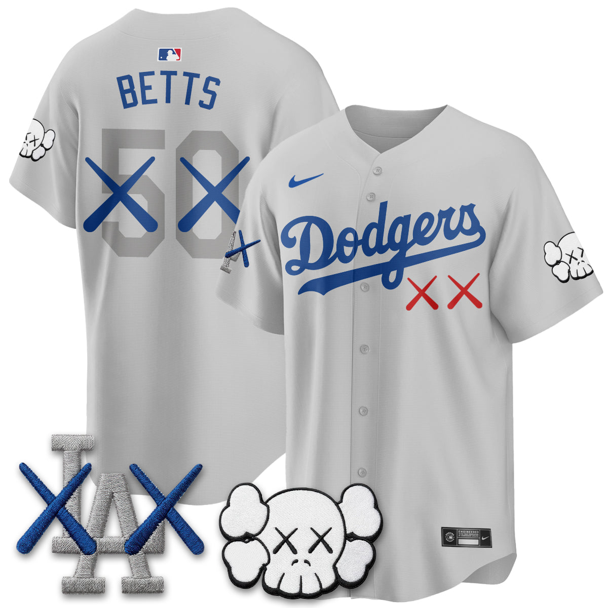 Los Angeles Dodgers x KAWS Edition Vapor Jersey - Stitched