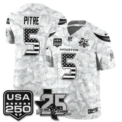Houston Texans 2026 Salute to Service Edition Vapor Jersey - Stitched