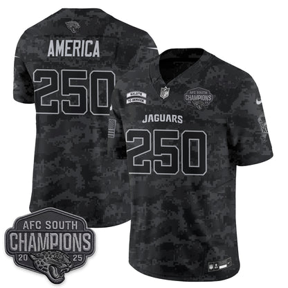 Jacksonville Jaguars 2026 Salute to Service V2 Vapor Jersey - Stitched