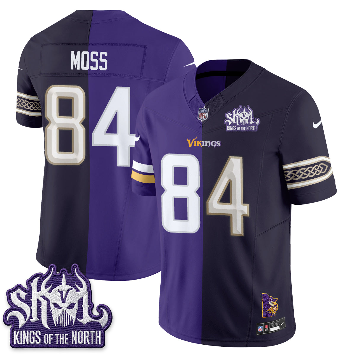 Minnesota Vikings Split Edition Vapor Jersey - Stitched