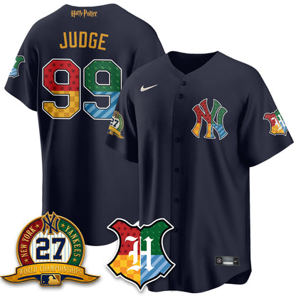 New York Yankees x "The Lightning Bolt Wizard" Edition Vapor Jersey- Stitched