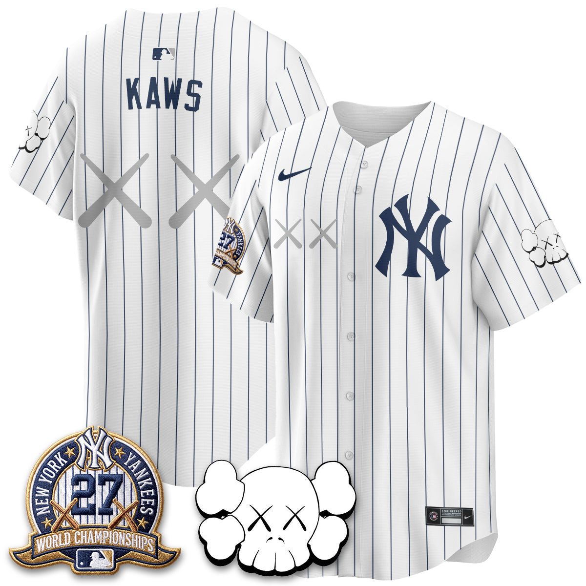 New York Yankees x KAWS Edition Vapor Jersey - Stitched