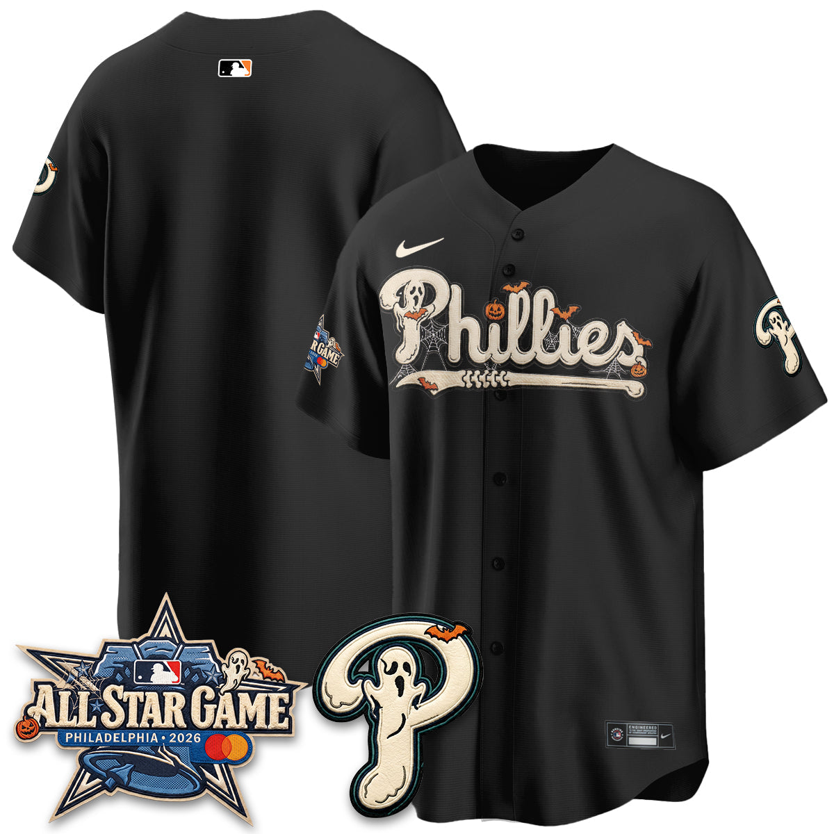 Philadelphia Phillies Halloween 2026 Vapor Limited Jersey - Stitched