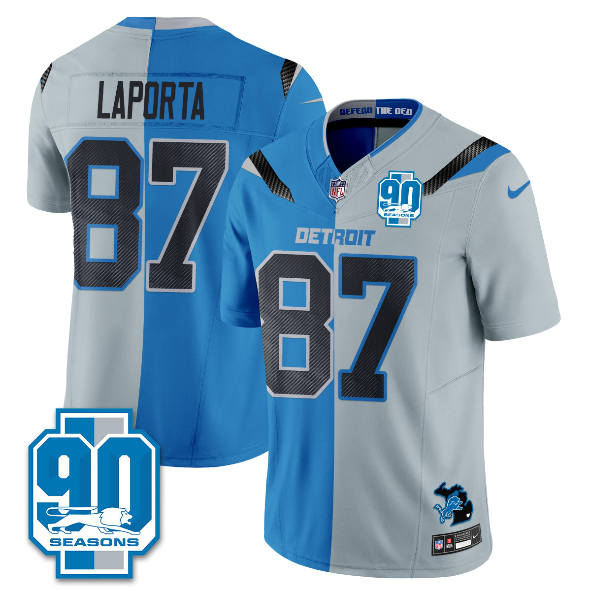 Detroit Lions Rivalries Split Edition Vapor Jersey - Stitched