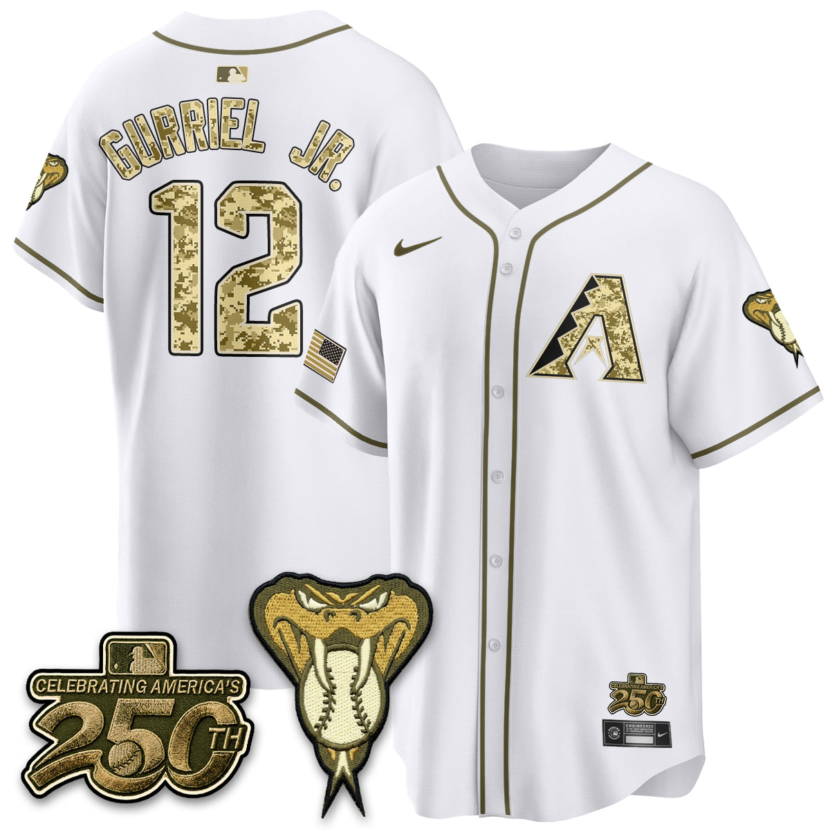 Arizona Diamondbacks Salute to Service 2026 Vapor Premier Limited Jersey - All Stitched