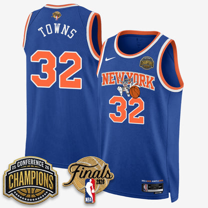 New York Knicks 2026 NBA Eastern Conference Champions x Looney Tunes Vapor Jersey V2- Stitched