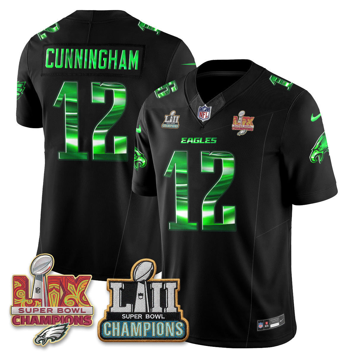 Philadelphia Eagles Fangear Edition Vapor Jersey - Stitched