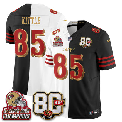 San Francisco 49ers Rivalries Split Edition Vapor Jersey - Stitched