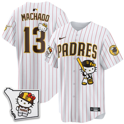 San Diego Padres x Meow KT Pink Edition Vapor Jersey - Stitched