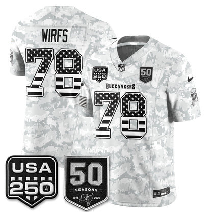 Tampa Bay Buccaneers 2026 Salute to Service Edition Vapor Jersey - Stitched