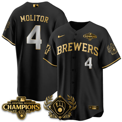 MIL 2026 NL Division Champs Vapor Blue Jersey - Stitched