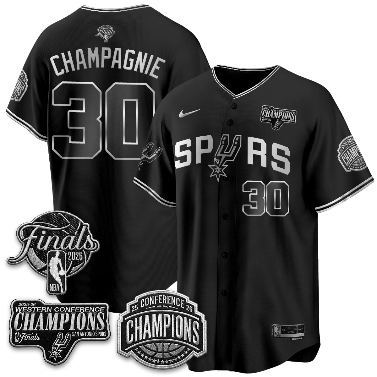 San Antonio Spurs 2026 Basketball Finals Vapor Special Jersey - Stitched