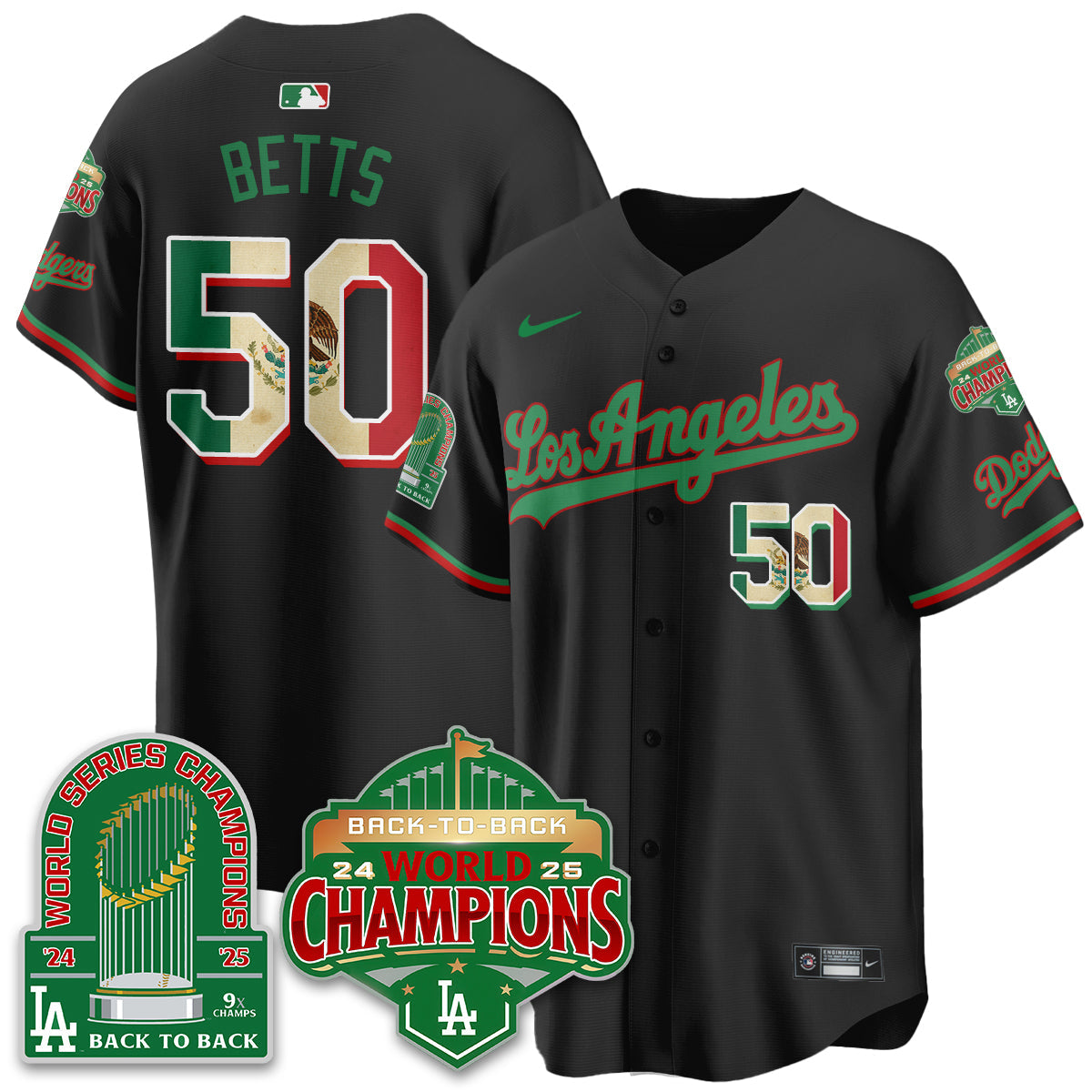 LAD Mexico Vapor Limited Jersey - 9x & B2B Champs - Stitched